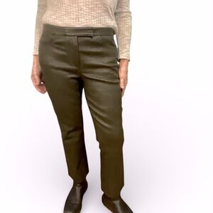 NWT Green Slate Bristol Leather Crop Pant Size 8